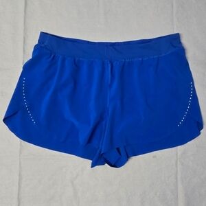 Lululemon Fast and Free High-Rise Classic-Fit Split Shorts 3" Blue Size XL